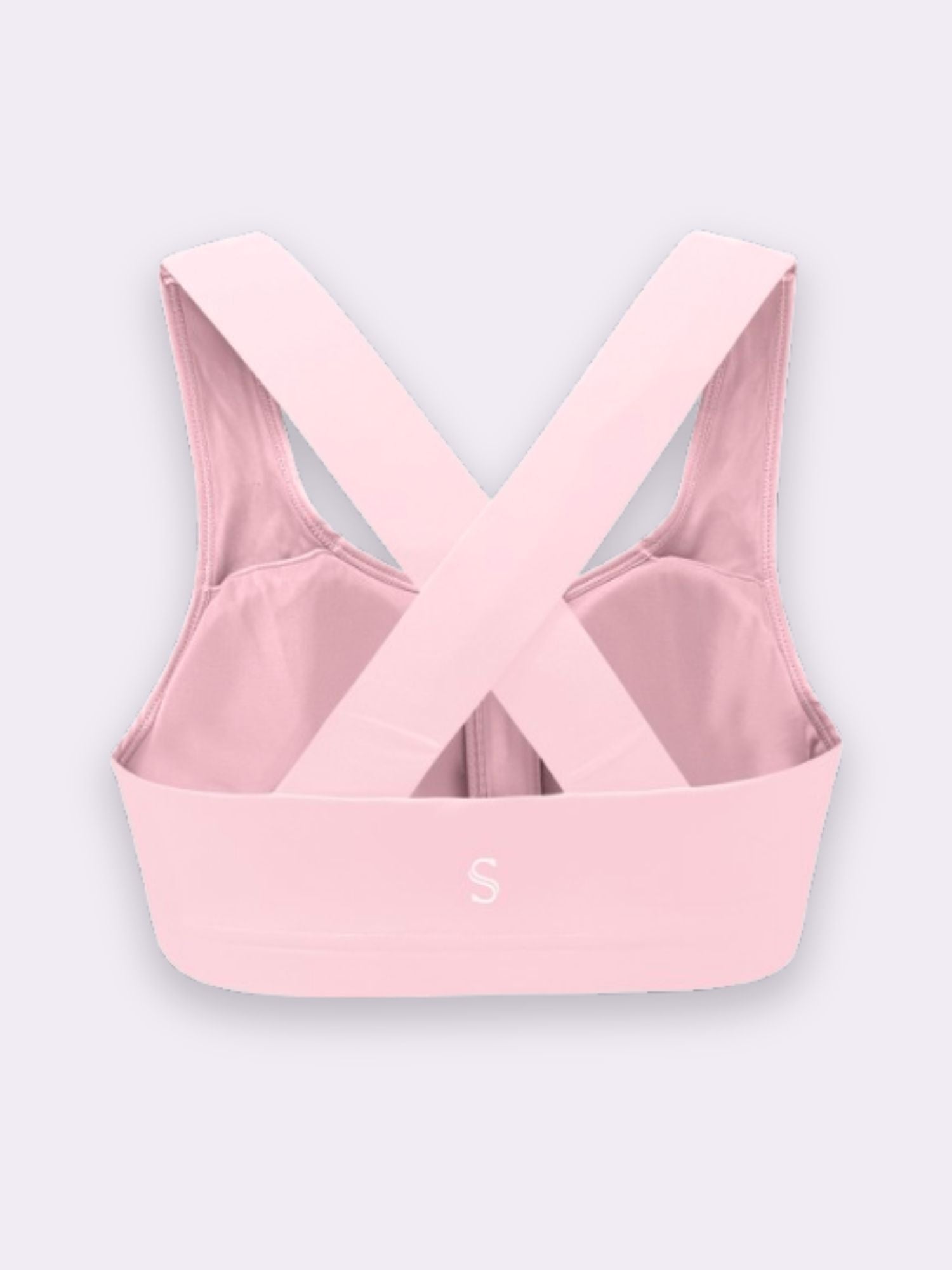 Front-zip Easy-strip Top - Soft Pink
