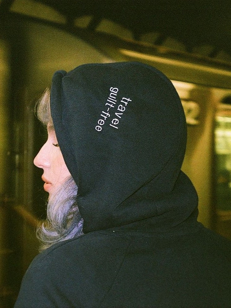 Unisex Guilt-Free Travel Hoodie - Fiji Blue