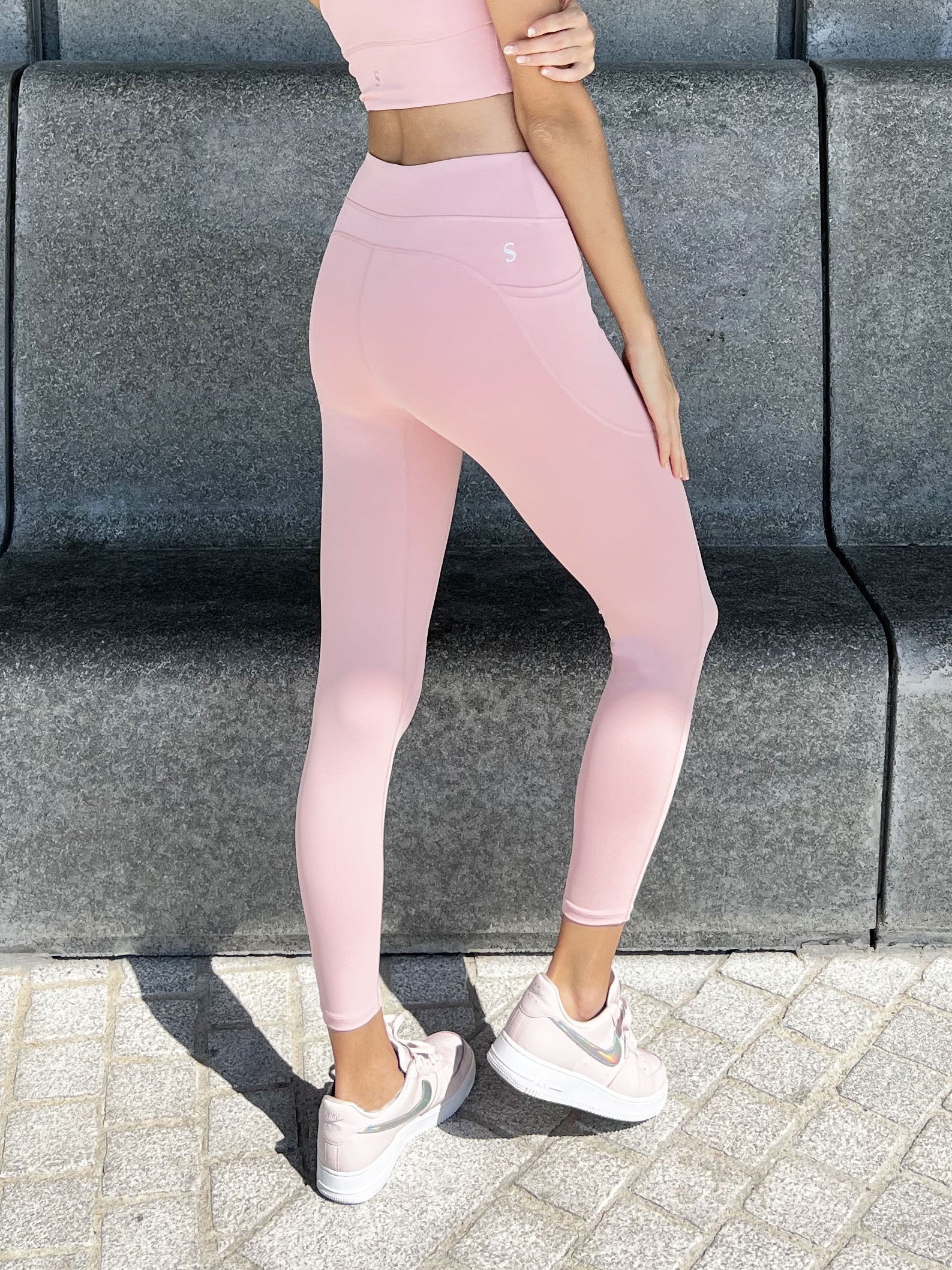 Lifting Leggings - Soft Pink